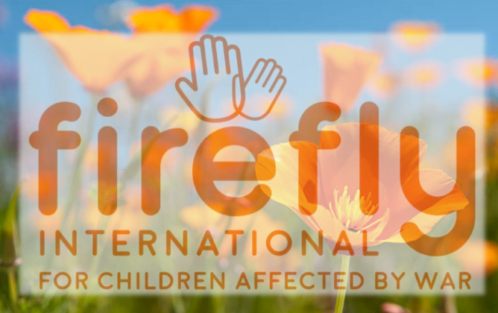 Firefly Logo with Spring flowers