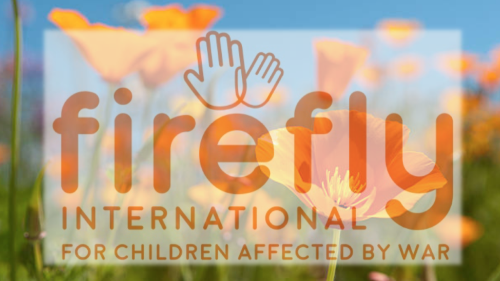 Firefly Logo with Spring flowers